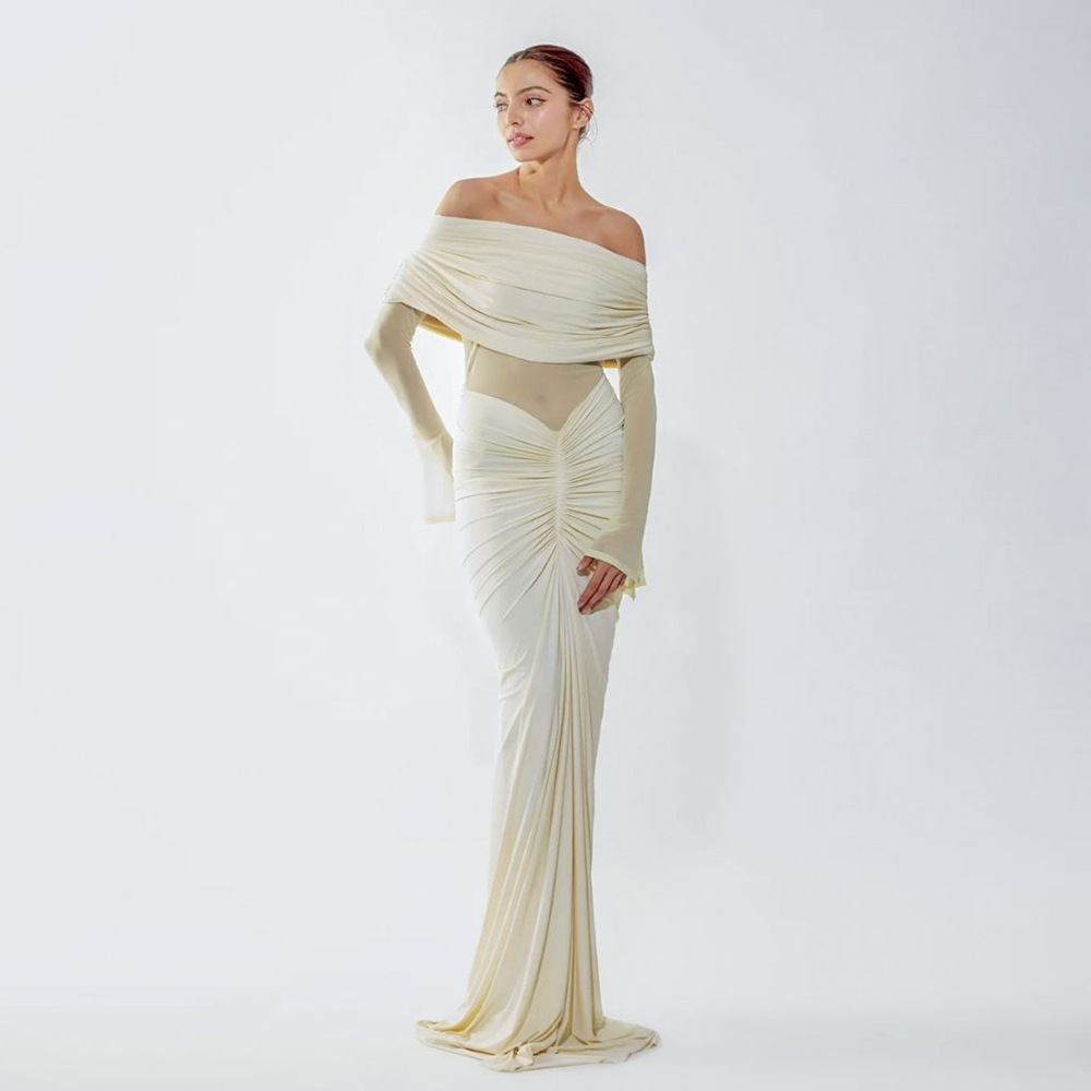 Beige Women Prom Dress Sexy Of - огляд і ціна Women'S Formal Wear For A Wedding Guest