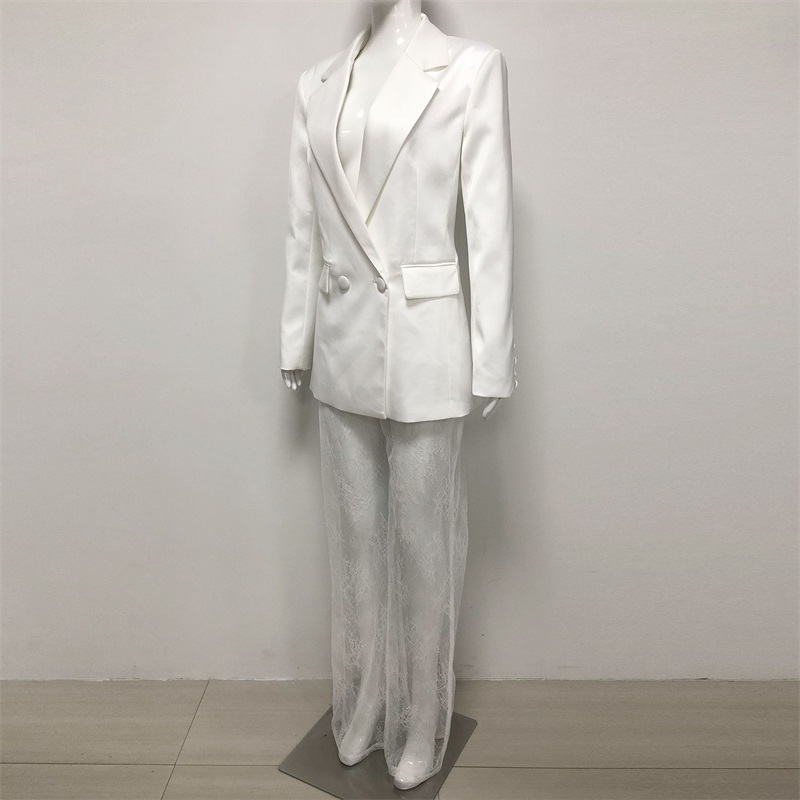 White Lace Women Suit Pants Se - огляд і ціна Women'S Holiday Formal Wear
