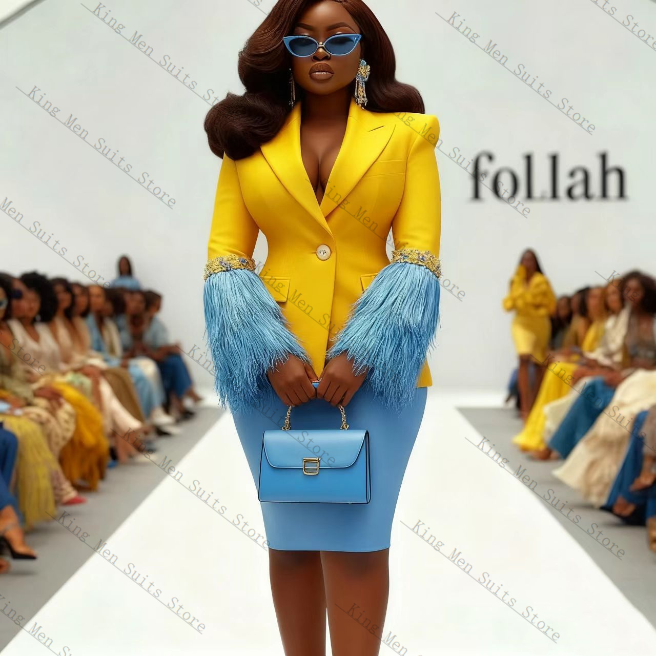 Luxury Feather Women Suit Set  - огляд і ціна Women'S Formal Wear For A Wedding Guest