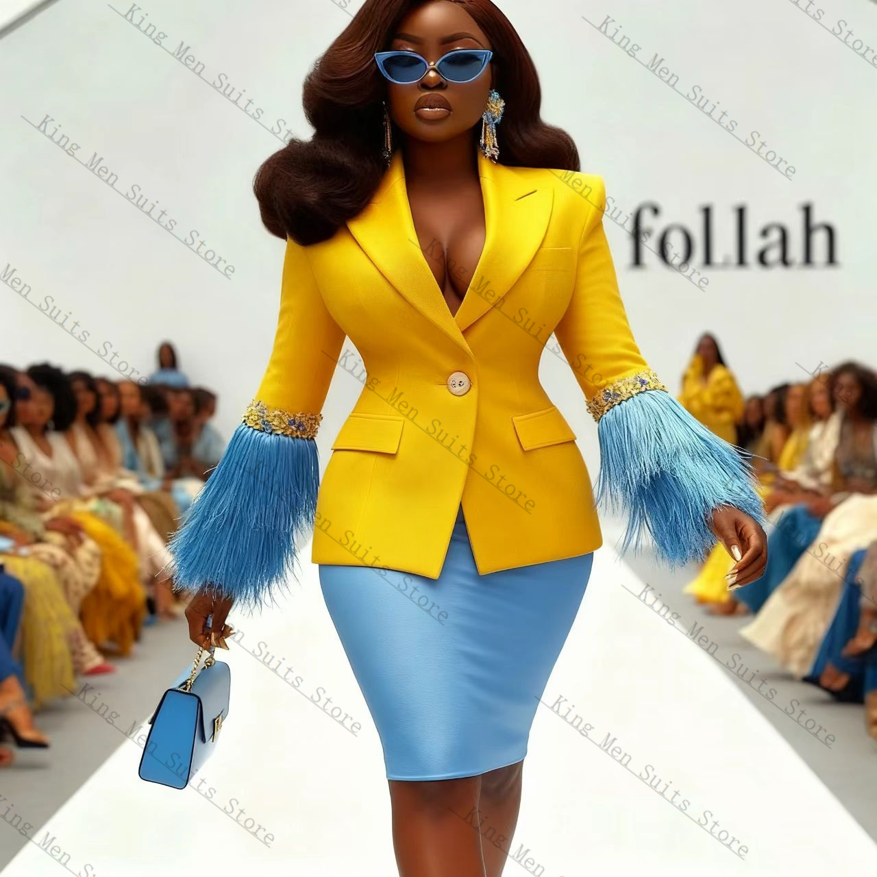 Luxury Feather Women Suit Set  - огляд і ціна Women'S Formal Wear For A Wedding Guest