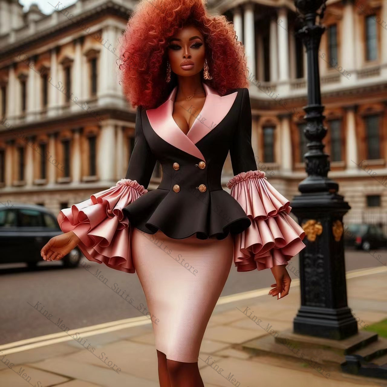 Black Pink Women Suit Set 2 Pc - огляд і ціна Women'S Formal Wear For A Wedding Guest