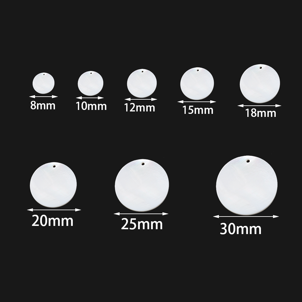 5-30pcs 8-30mm Natural Mother  - огляд і ціна Pearl Earring Stud