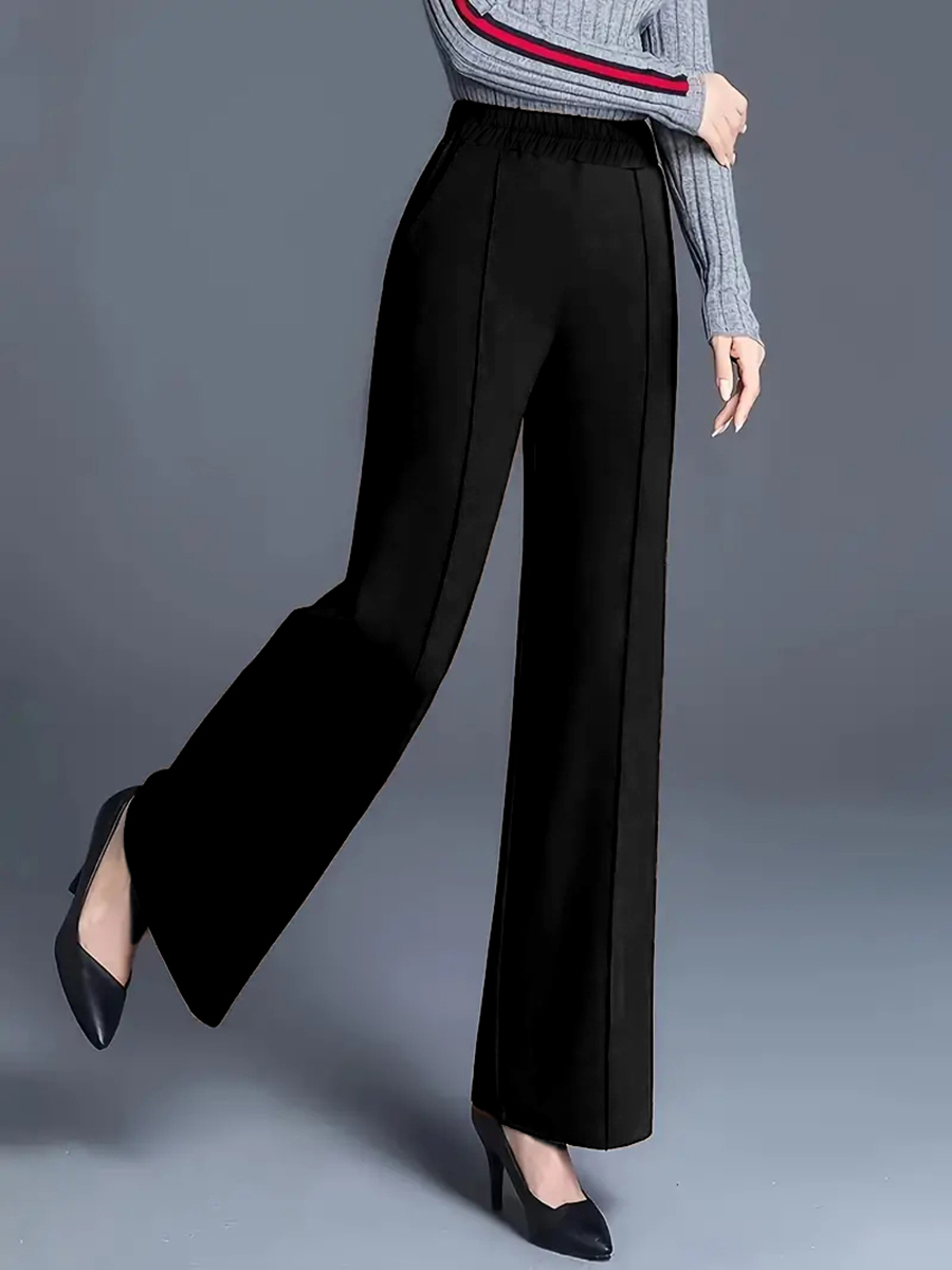 Women High Waist Wide Leg Pant - огляд і ціна Women Formal Wear For Plus Size