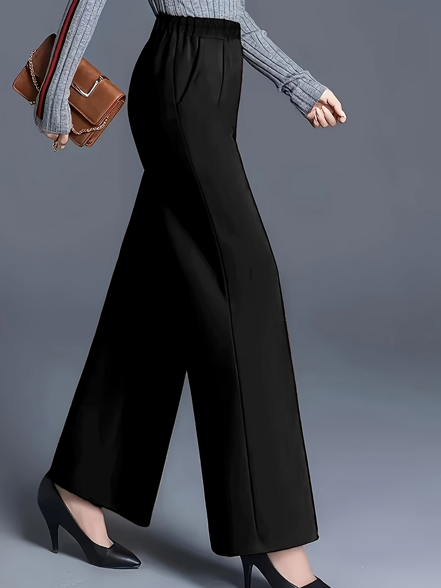 Women High Waist Wide Leg Pant - огляд і ціна Women Formal Wear For Plus Size