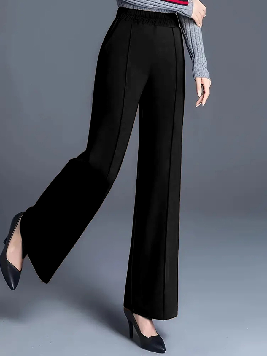 Women High Waist Wide Leg Pant - огляд і ціна Women Formal Wear For Plus Size