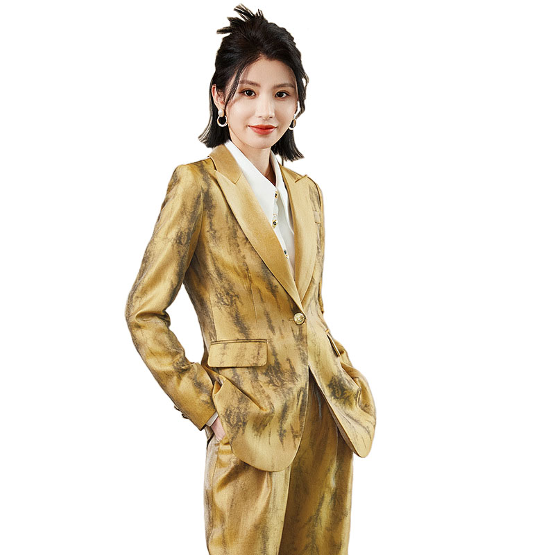 Women Golden Black Formal Pant - огляд і ціна Women Formal Wear With Tie