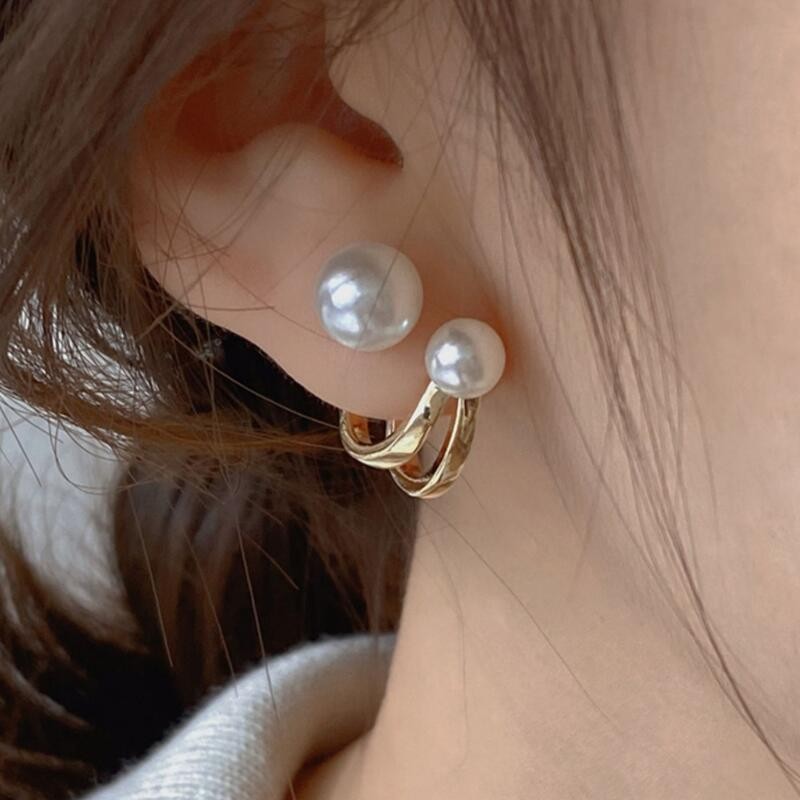 925 Silver Needle Korean Fashi - огляд і ціна Pearl Earring Stud