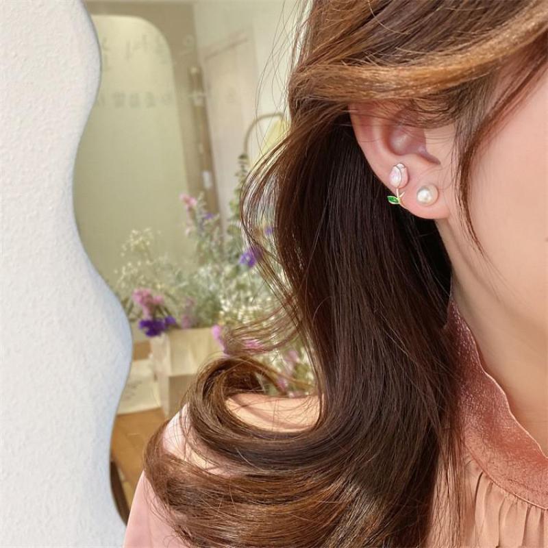 925 Silver Needle Korean Fashi - огляд і ціна Pearl Earring Stud