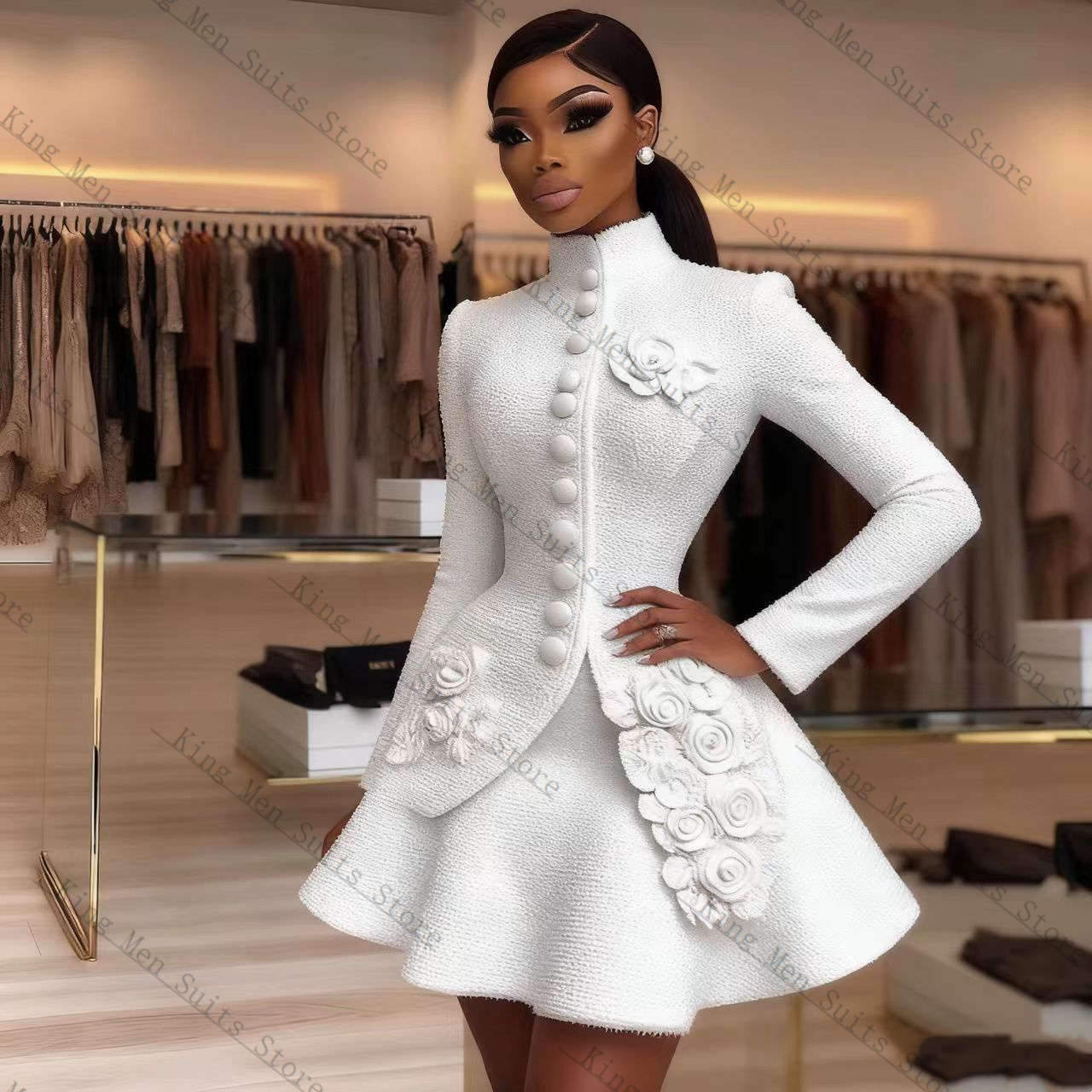 Luxury White Women Suit Set 2  - огляд і ціна Women Luxury Formal Wear