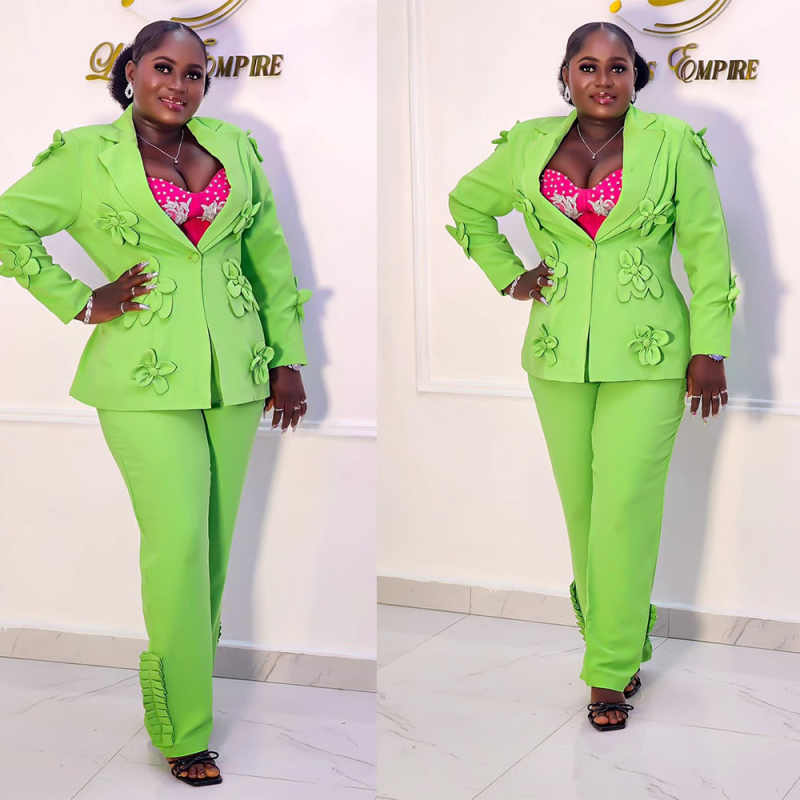 Plus Size Green Women Blazer S - огляд і ціна Women Formal Wear For Plus Size