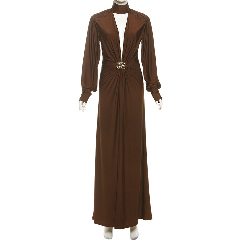 Brown Autumn Women Prom Dress  - огляд і ціна Women'S Holiday Formal Wear