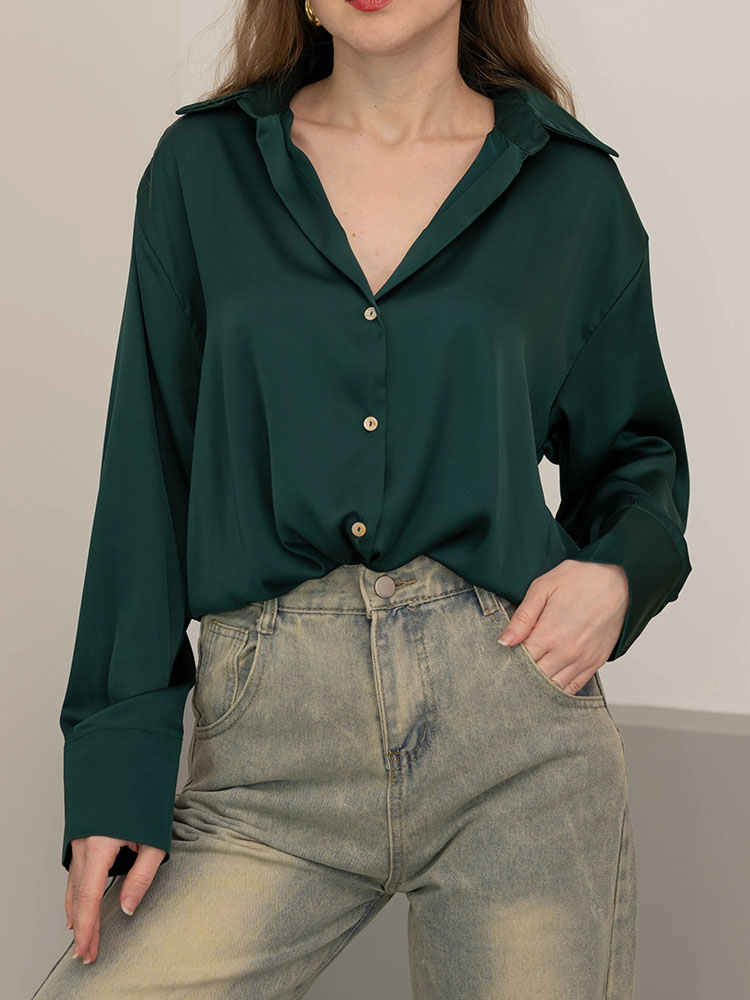 Female Button Silk for Women E - огляд і ціна Women Luxury Formal Wear