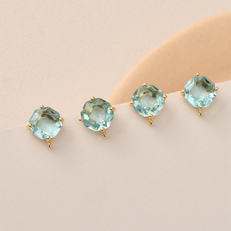 10pair Colors Faceted Square G - огляд і ціна Pearl Earring Stud