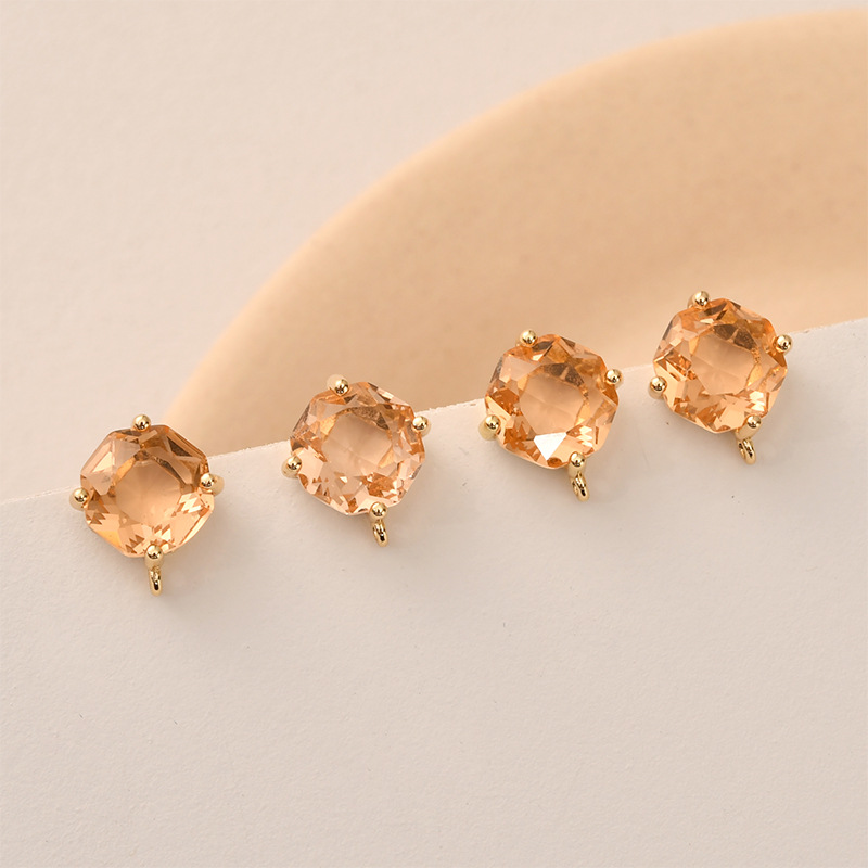 10pair Colors Faceted Square G - огляд і ціна Pearl Earring Stud