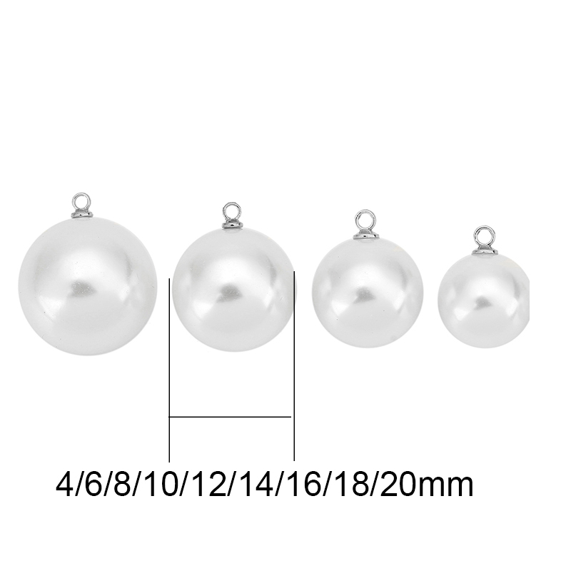 20pcs Imitation Pearl Beads Ea - огляд і ціна Pearl Earring Stud