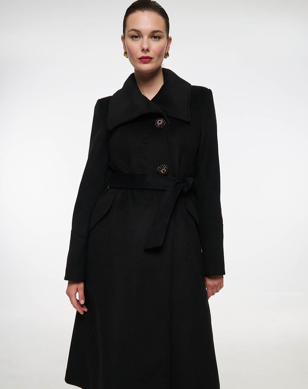 Vintage Black Stand Collar Wom - огляд і ціна Women Formal Wear For Plus Size