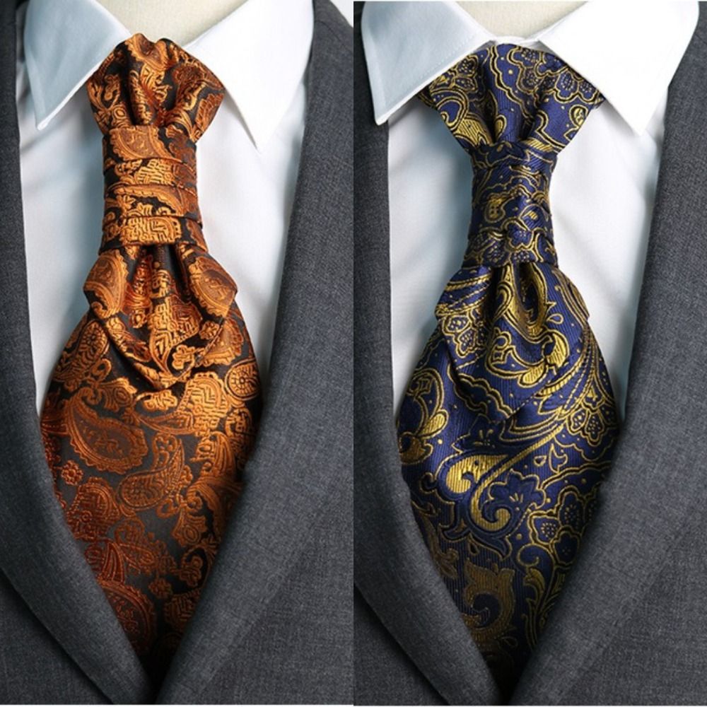 Luxury Jacquard Floral Neck Ti - огляд і ціна Women Formal Wear With Tie