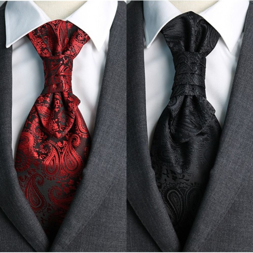 Luxury Jacquard Floral Neck Ti - огляд і ціна Women Formal Wear With Tie