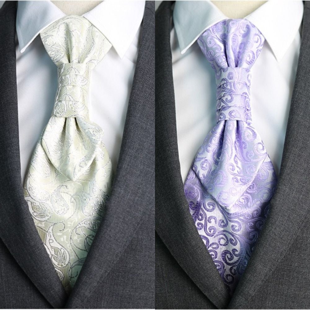 Luxury Jacquard Floral Neck Ti - огляд і ціна Women Formal Wear With Tie