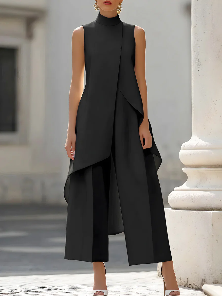 Sleeveless High Neck Asymmetri - огляд і ціна Women'S Formal Jumpsuit Evening Wear