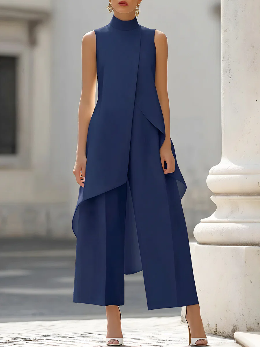 Sleeveless High Neck Asymmetri - огляд і ціна Women'S Formal Jumpsuit Evening Wear