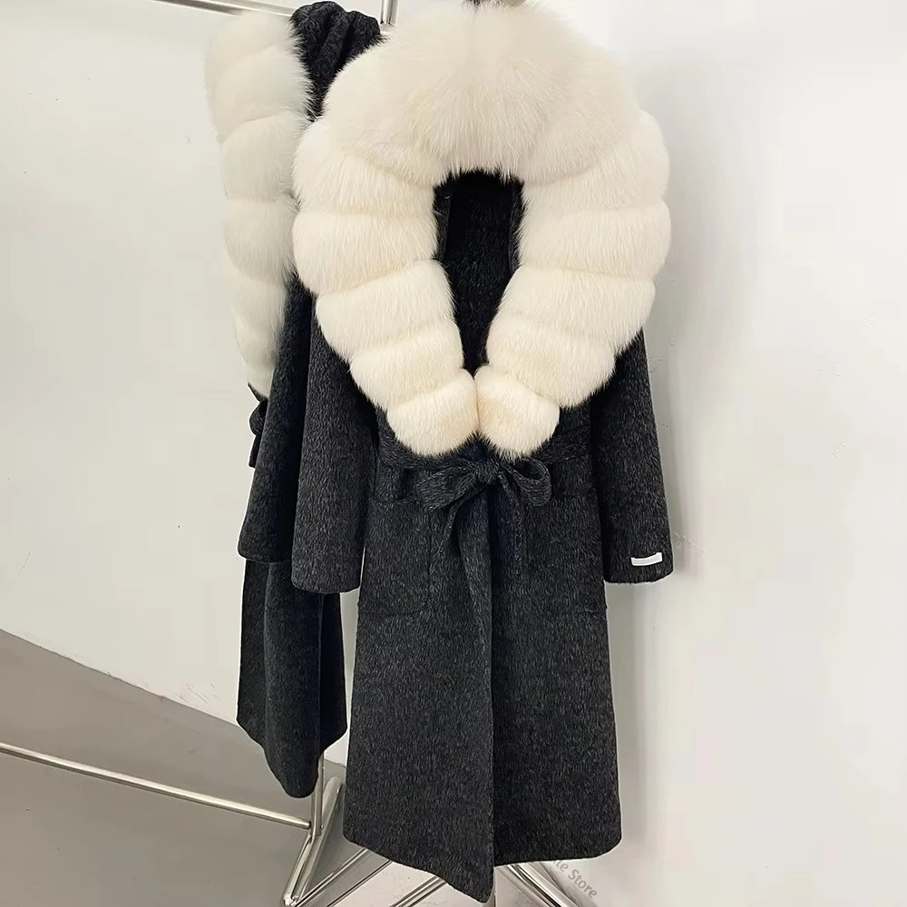 Women's Wool Coat Long Belted  - огляд і ціна Women Formal Wear With Tie