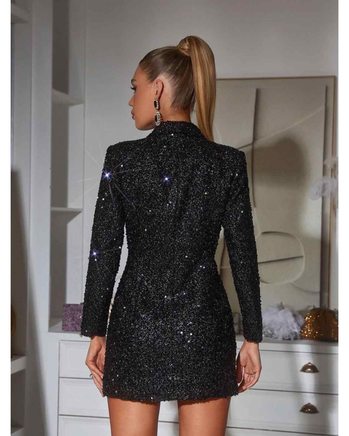 Sequined Women Blazer Dress Fo - огляд і ціна Women Formal Wear With Tie