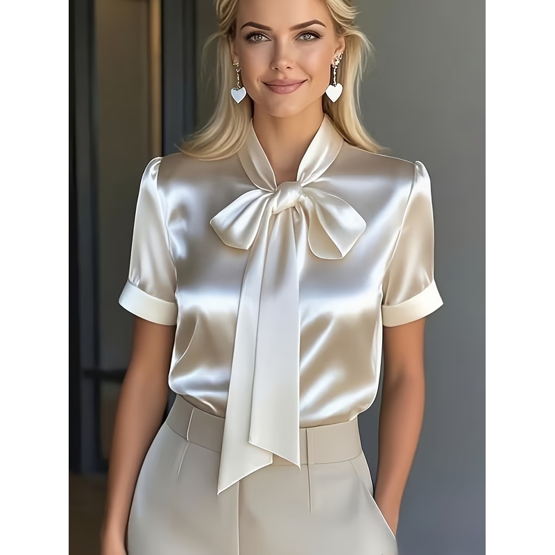 Women'S Elegant Short-Sleeve S - огляд і ціна Women Formal Wear With Tie